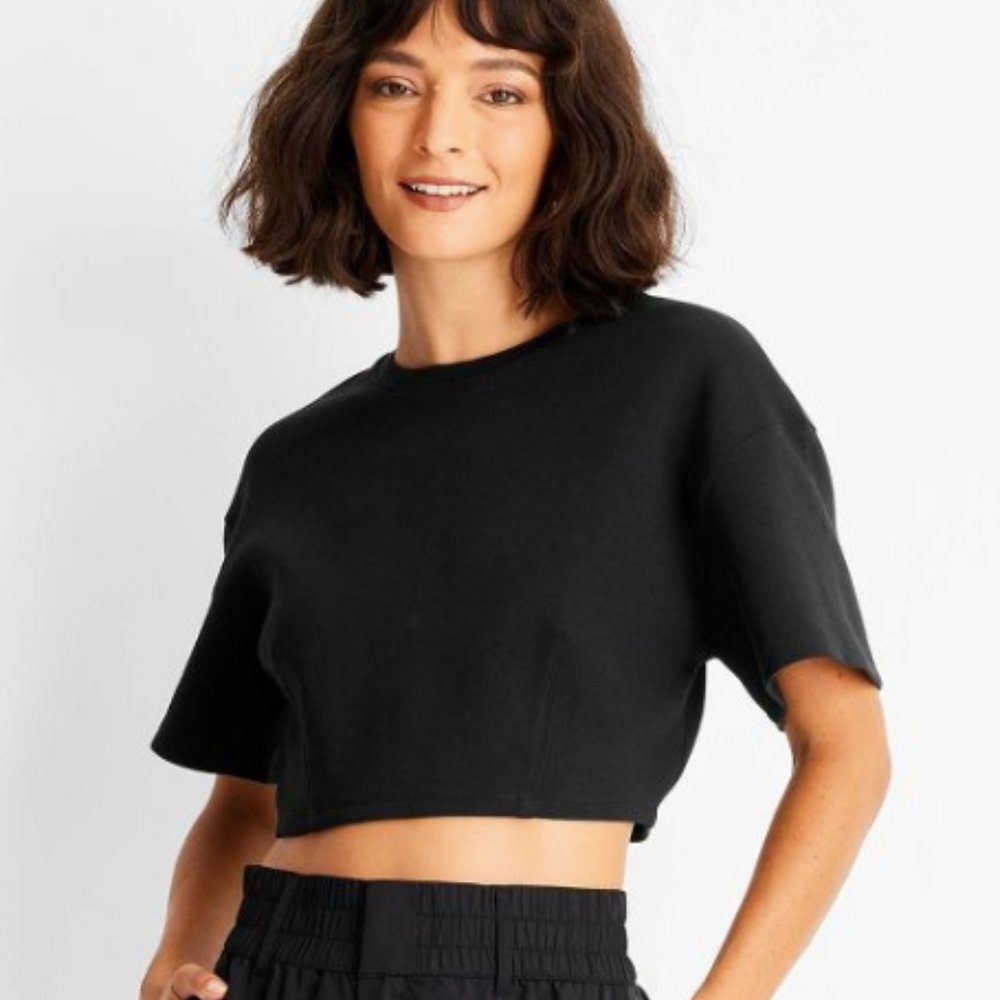 Women's Short Sleeve Boxy Crop T-Shirt - Future Collective™ with Kahlana Barfiel